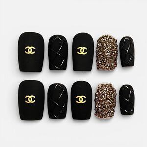 Custom Handmade Reusable Designer Press On Nails